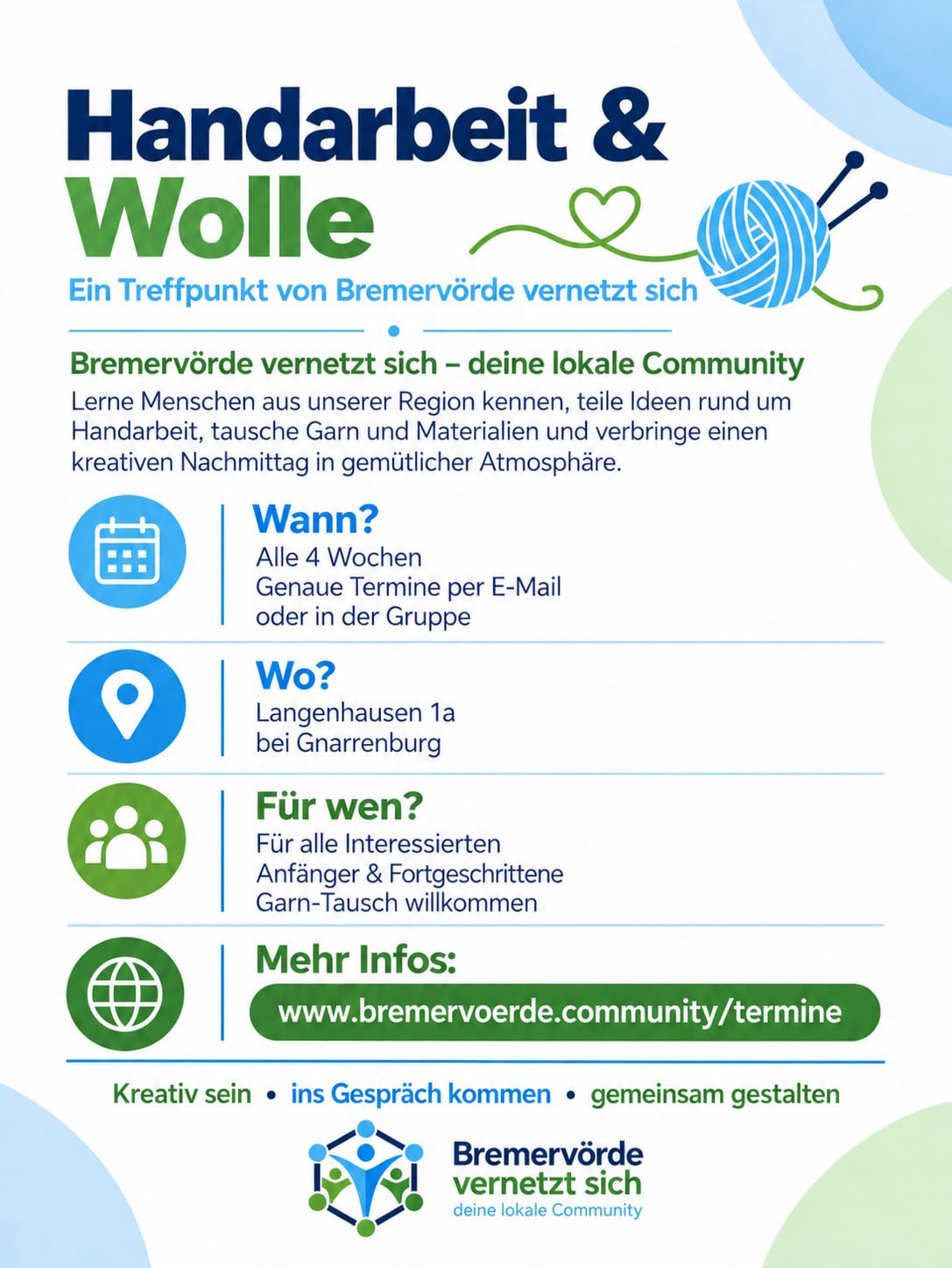 Handarbeit und Wolle